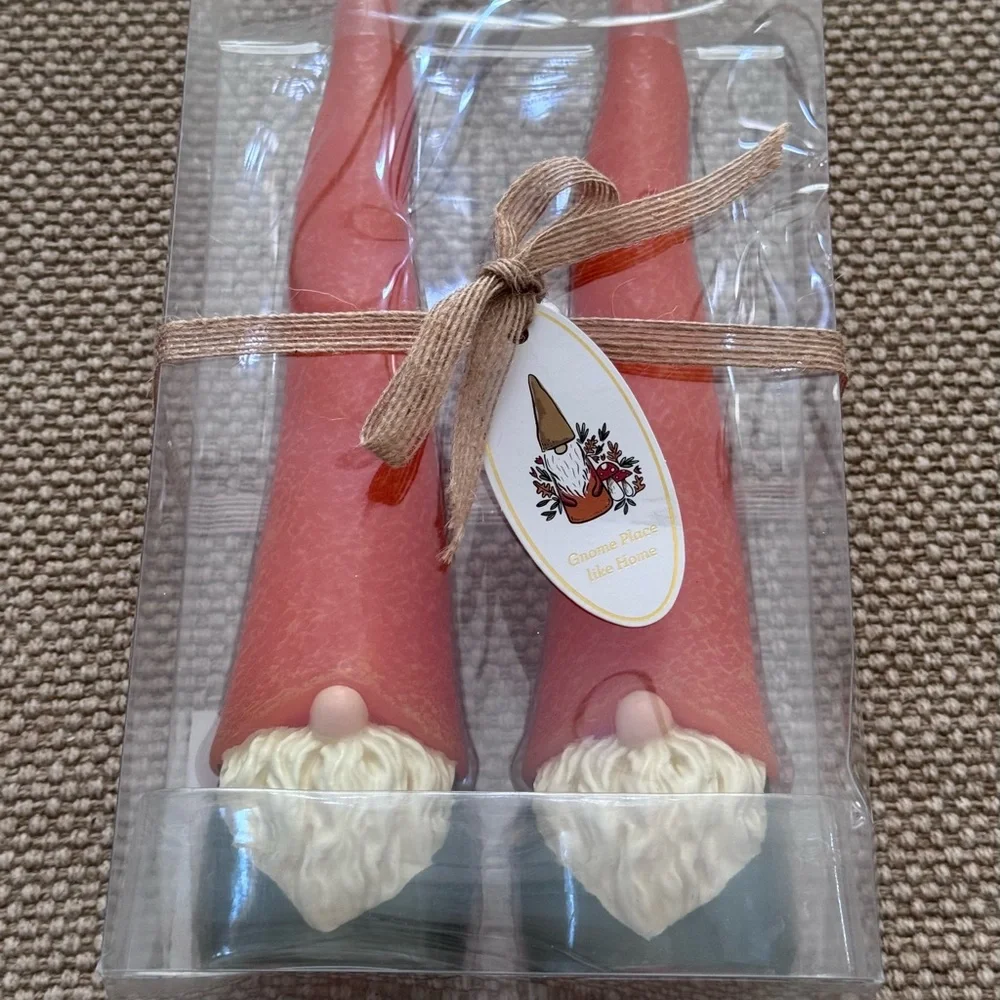 Gnome Place Like Home Candles- 2 candles in box.